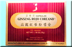 Ginseng Rojo Coreano (100 Cpsules)